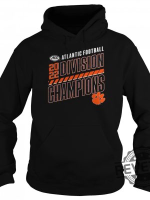 Clemson Tigers Acc Atlantic Division Football Champions Slanted Knockout Shirt revetee.com 3