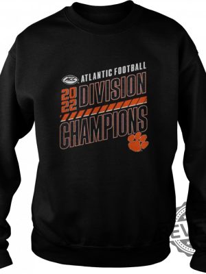 Clemson Tigers Acc Atlantic Division Football Champions Slanted Knockout Shirt revetee.com 4