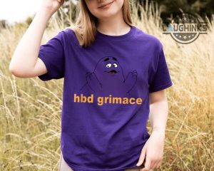 hbd grimace sweatshirt grimace birthday merch grimace birthday hoodie grimace shirt new laughinks.com 2