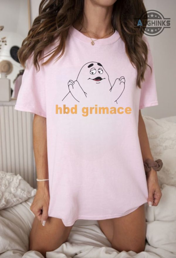 hbd grimace sweatshirt grimace birthday merch grimace birthday hoodie grimace shirt new laughinks.com 4