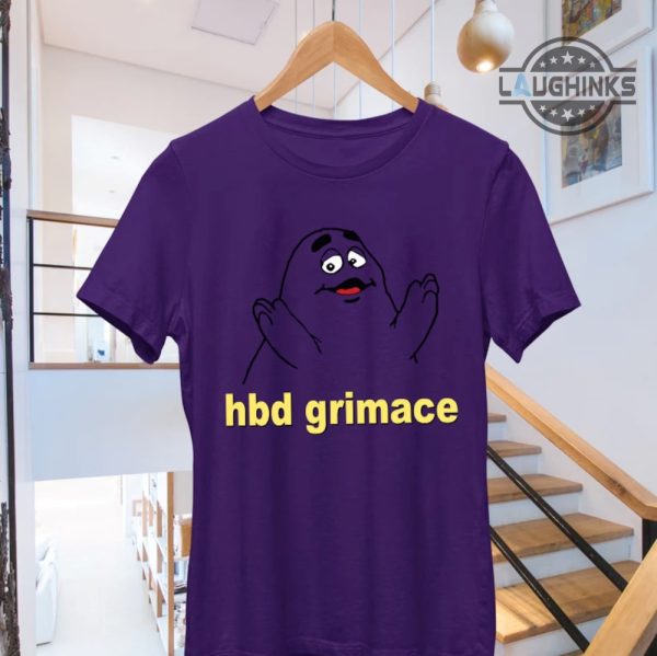 hbd grimace sweatshirt grimace birthday merch grimace birthday hoodie grimace shirt new laughinks.com 6