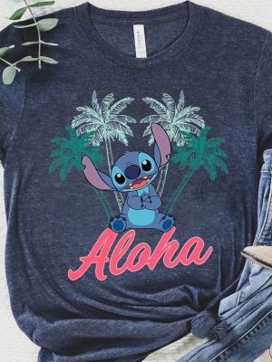 Disney Lilo And Stitch Aloha Summer Time Shirt Disney Family Matching Shirt Hoodie Mug revetee.com 2