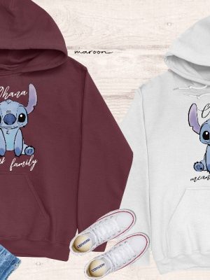 Ohana Means Family Shirt Stitch Funny Hoodie Long Sleeve Sweatshirt Mug revetee.com 4