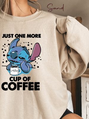 Just One More Cup Of Coffee Stitch Shirt Best Hoodie Long Sleeve Mug Unique Gift revetee.com 6