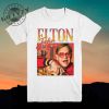 Elton John Vintage Homage 90S 80S Music Icon Musician Top Shirt Tee Hoodie Sweatshirt Mug giftyzy.com 2