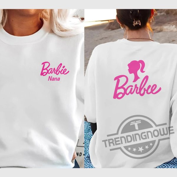 Custom Name Barbie Doll Shirt Barbie Movie 2023 T Shirt trendingnowe.com 2