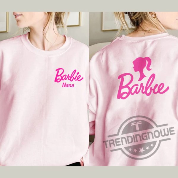 Custom Name Barbie Doll Shirt Barbie Movie 2023 T Shirt trendingnowe.com 3