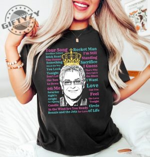 Farewell Tour 2023 Elton John Vintage Homage Music Icon Musician Top Shirt Hoodie Mug giftyzy.com 2