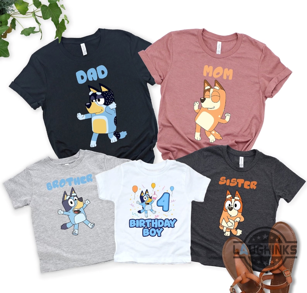 Personalized Bluey Shirts New Bluey Family Birthday Shirts Girl