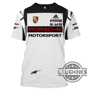 all over printed porsche t shirt porsche motorsport logo