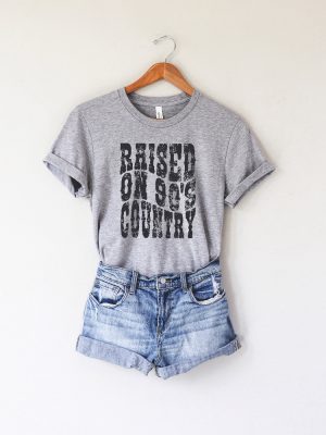 Raised On 90S Country Music Shirt Western Country Concert Shirt Gift For Him Her revetee.com 2