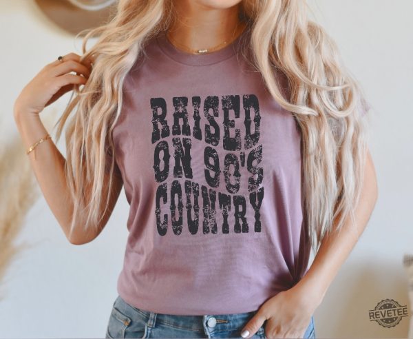Raised On 90S Country Music Shirt Western Country Concert Shirt Gift For Him Her revetee.com 5
