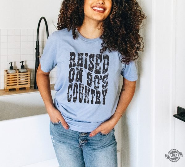 Raised On 90S Country Music Shirt Western Country Concert Shirt Gift For Him Her revetee.com 7