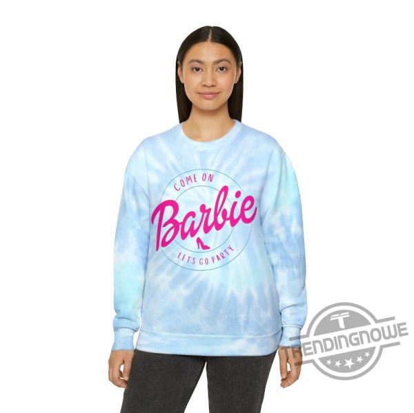 Disney Party Shirt Barbie Sweatshirt Barbie Tie Dye Shirt trendingnowe.com 2