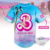 Custom Name Barbie Baseball Jersey Shirt Barbie Movie 2023 Jersey trendingnowe.com 1