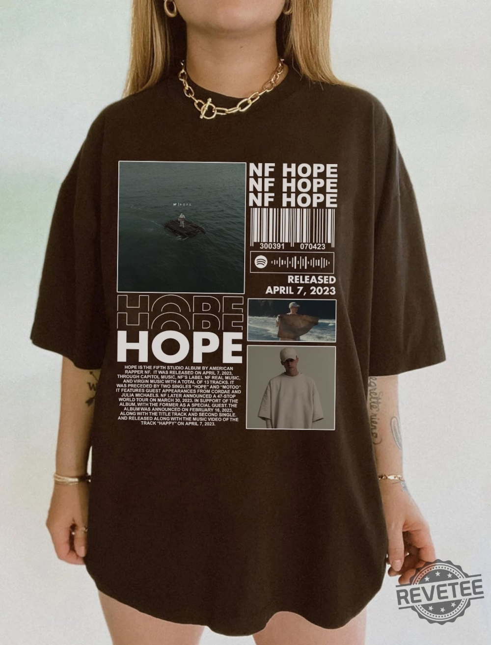 Vintage Nf Rapper T Shirt Hope Album Shirt 2023 Concert Shirt For Fan