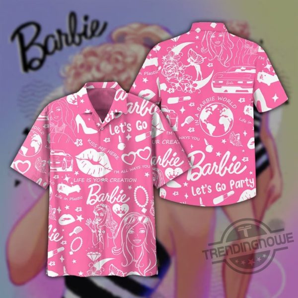 Aloha Summer Bachelorette Party Hawaiian Shirt Shirt Barbie Hawaiian Shirt Barbie Movie 2023 Shirt trendingnowe.com 1