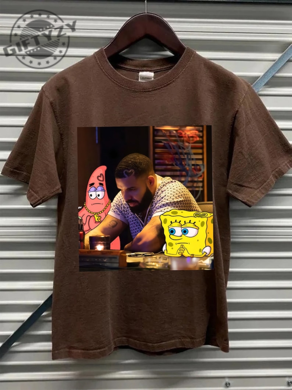 Rapper Drake Spongebob Patrick Star Meme Funny Vintage T-Shirt Hoodie ...