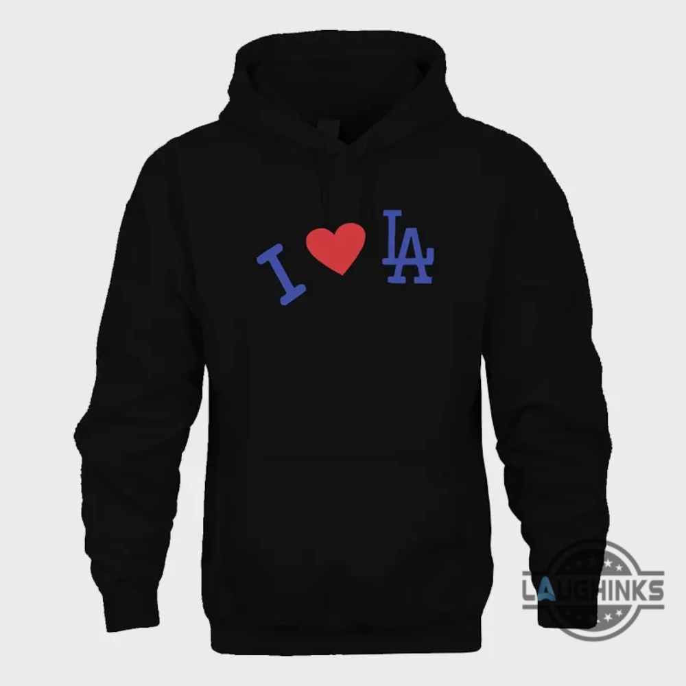 Replica Madhappy X Dodgers I Love La Hoodie Sale Madhappy X Dodgers I Love  La Hoodie Black Men Women Blue Yellow White - Laughinks