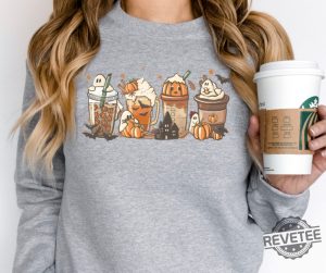 Starbucks Fall Halloween Cups Shirt Hoodie Sweatshirt Trendy revetee.com 2