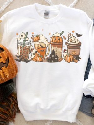 Starbucks Fall Halloween Cups Shirt Hoodie Sweatshirt Trendy revetee.com 4