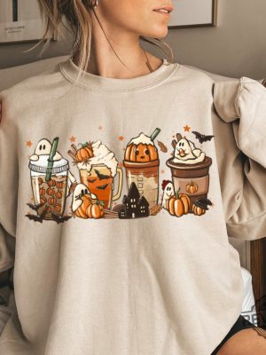 Starbucks Fall Halloween Cups Shirt Hoodie Sweatshirt Trendy revetee.com 7