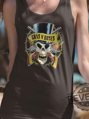 Guns N Roses Skull Shirt Hoodie Long Sleeve Unique Gift revetee.com 5