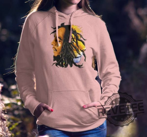 Bob Marley Lion Zion Shirt Hoodie Long Sleeve Unique Gift revetee.com 1