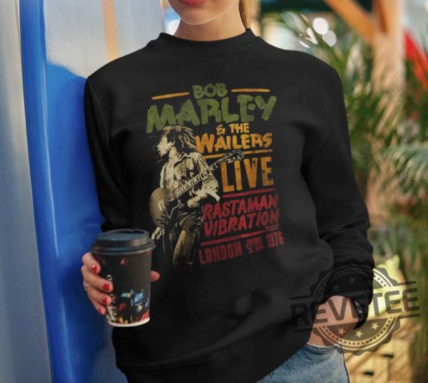 Bob Marley The Wailers Shirt Hoodie Long Sleeve Unique Gift revetee.com 2