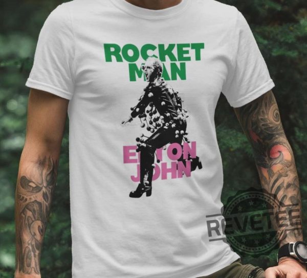 Elton John Rocketman Shirt Rocket Man Hoodie Long Sleeve Unique Gift revetee.com 3