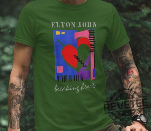 Elton John Breaking Hearts Shirt Hoodie Long Sleeve Unique Gift revetee.com 4