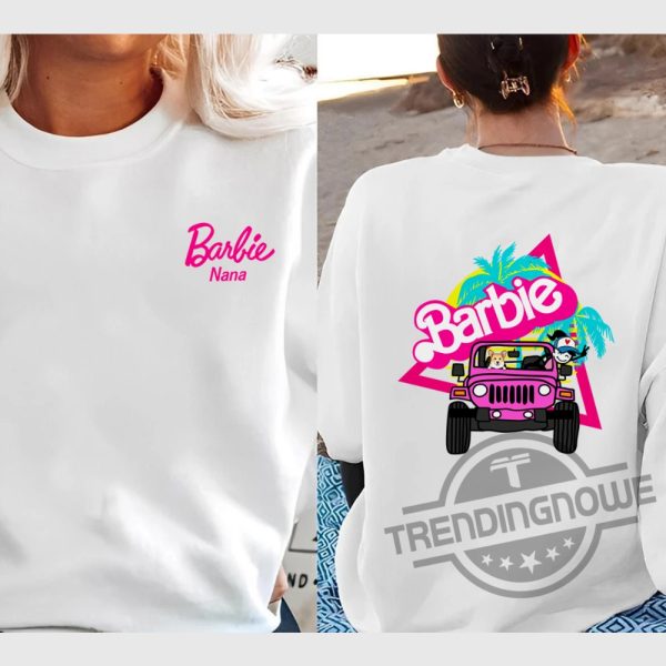 Retro Custom Name Barbie Jeep Shirt Barbie Shirt trendingnowe.com 4