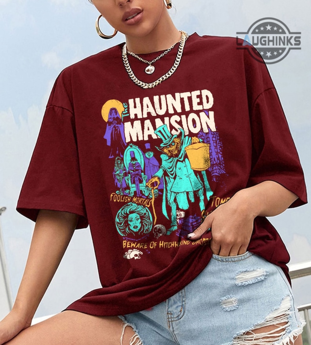 Haunted Mansion T-shirt Vintage Disney Haunted Mansion Shirt Disney  Halloween Shirts Disney Shirts Sweatshirts Hoodies Haunted Mansion Shirts  NEW -