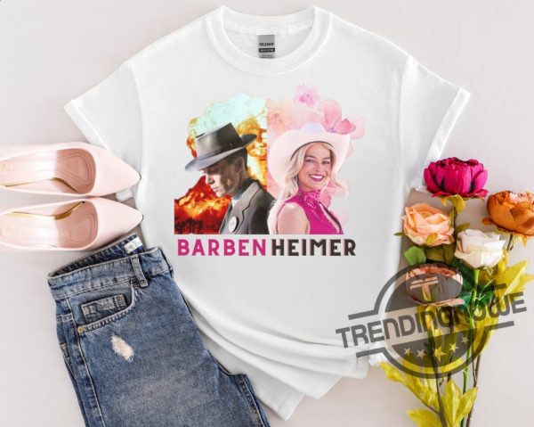 Limited Barbenheimer Vintage Shirt Barbie And Oppenheimer Tshirt trendingnowe.com 1