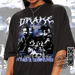 Drake 21 Savage Rap Shirt Drake Its All A Blur Tour 2023 90S Shirt trendingnowe.com 4
