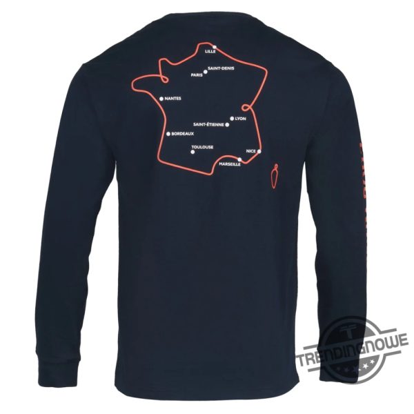 Rugby World Cup France 2023 Shirt Rugby Event Map Shirt trendingnowe.com 1