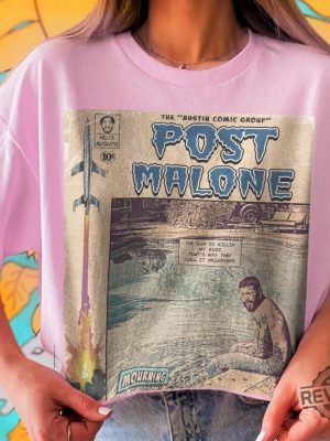 Shirt 90S Vintage Merch Book Art Austin Album Concert Shirt Post Malone Tour Post Malone Concert Post Malone Ticket Post Malone Tour 2023 Post Malone Tour 2022 Post Malone Concert 2022 revetee.com 4