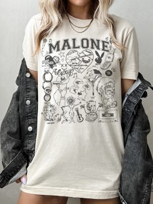 Post Malone Tattoo T Shirt Post Malone Face Tattoo Post Malone Face Post Malone New Tattoo Post Malone revetee.com 4 1