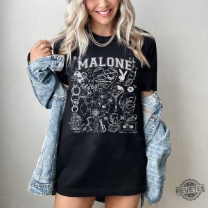 Post Malone Tattoo T Shirt Post Malone Face Tattoo Post Malone Face Post Malone New Tattoo Post Malone revetee.com 5 1