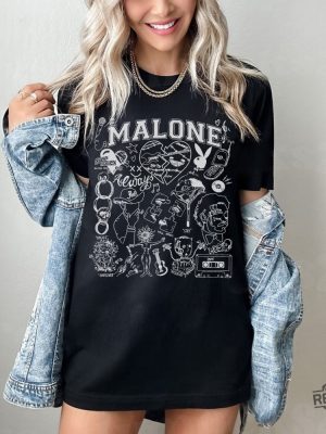 Post Malone Tattoo T Shirt Post Malone Face Tattoo Post Malone Face Post Malone New Tattoo Post Malone revetee.com 5 1