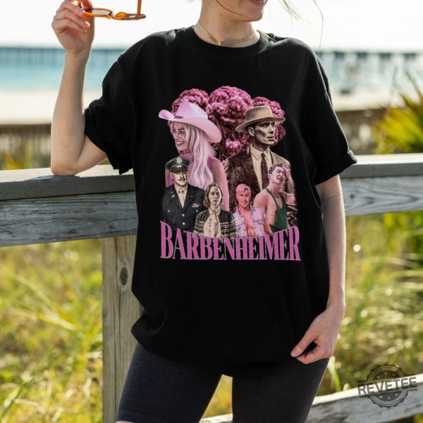 Barbie Hiemer Shirt Barbenheimer Shirt Comeon Baby Lets Go Party Shirt Oppenheimer Shirt revetee.com 2