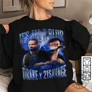 Rappers Drake And 21 Savage Its All A Blur Tour 2023 Vintage Tshirt Hoodie Sweatshirt Mug giftyzy.com 6