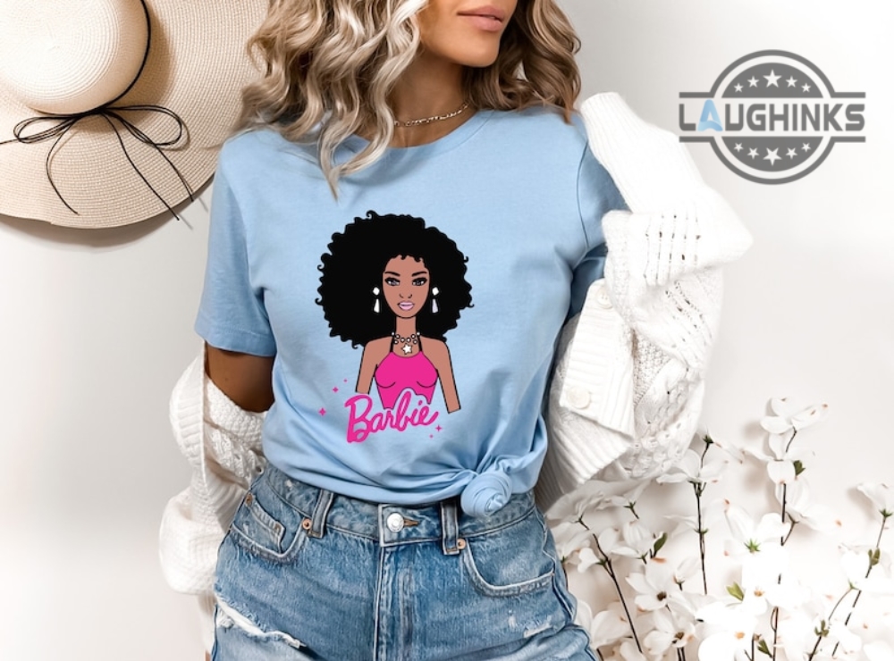 Cute Black Barbie Shirt Barbie T Shirt Womens Black Barbie T Shirt Black Barbie Sweatshirt Hoodie New