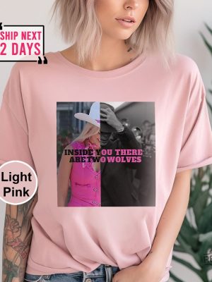 Inside You There Are Two Wolves Shirt Barbenheimer Meme T Shirt revetee.com 2