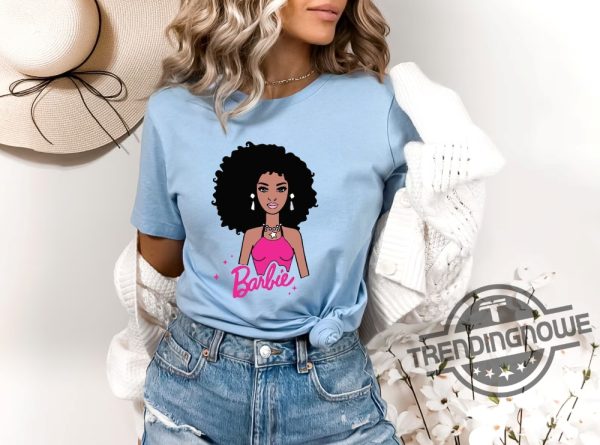 Cute Black Barbie Shirt Barbie Gift Shirt Barbieheimer Shirt trendingnowe.com 1