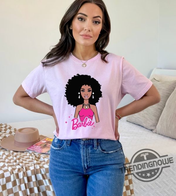 Cute Black Barbie Shirt Barbie Gift Shirt Barbieheimer Shirt trendingnowe.com 2