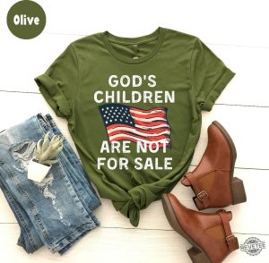 Patriotic Shirts Ashley Babbitt Shirt Conservative Twins Merch Mens Patriotic T Shirts Most Trending Shirts Gods Children Are Not For Sale Tshirt revetee.com 5