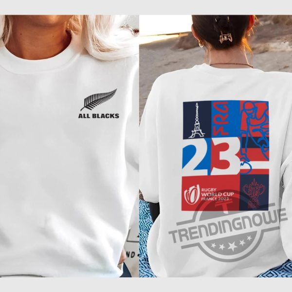 Rugby World Cup 2023 France Shirt New Zealand Rugby Logo Shirt trendingnowe.com 3