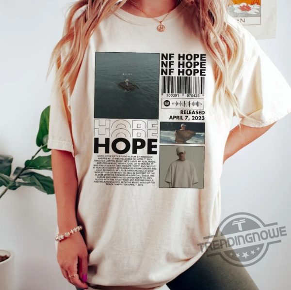 Vintage NF Rapper Shirt Hope Album Shirt NF Hope Shirt NF Tour Shirt Rapper Fan Shirt 2023 Concert Shirt For Fan trendingnowe.com 2