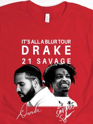 Drake 21 Savage Shirt Drake Merch T Shirt Its All A Blur Tour 2023 Shirt Drake 21 Savage Shirt Drake Merch T Shirt revetee.com 5